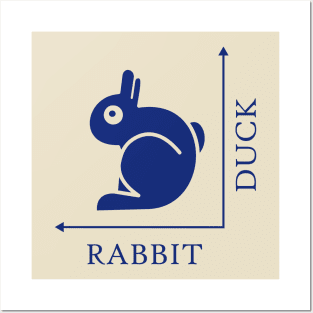 Duck Rabbit Illusion Posters and Art